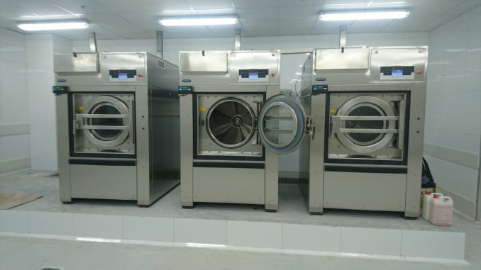 lắp đặt thiết bị giặt là công nghiệp