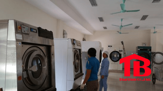 máy giặt công nghiệp cho xưởng giặt là